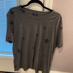 Splendid Gray T-Shirts with Stars